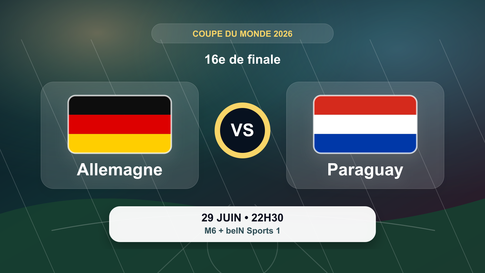 Coupe du Monde 2026 : Allemagne - Paraguay