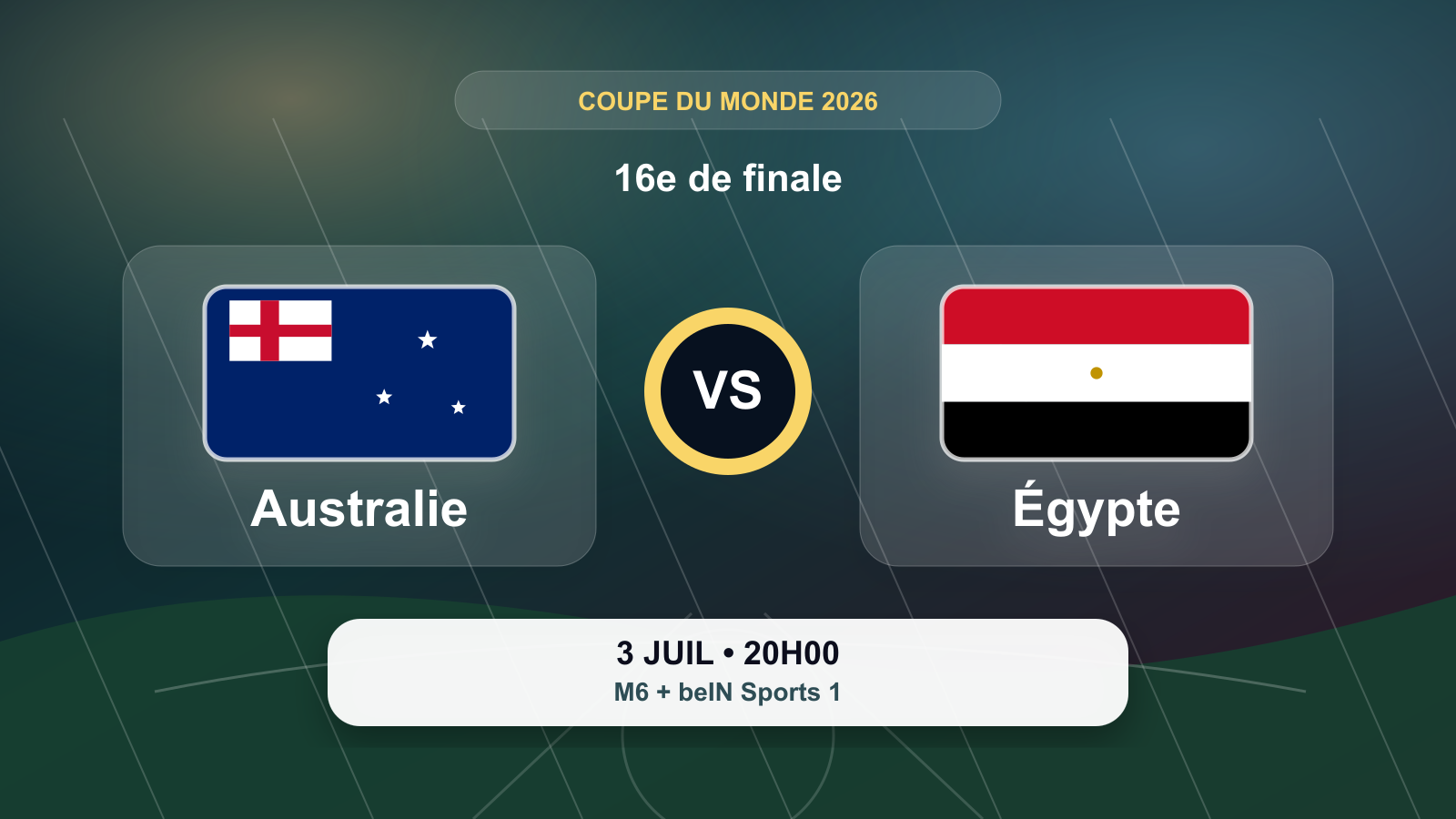 Coupe du Monde 2026 : Australie - Égypte