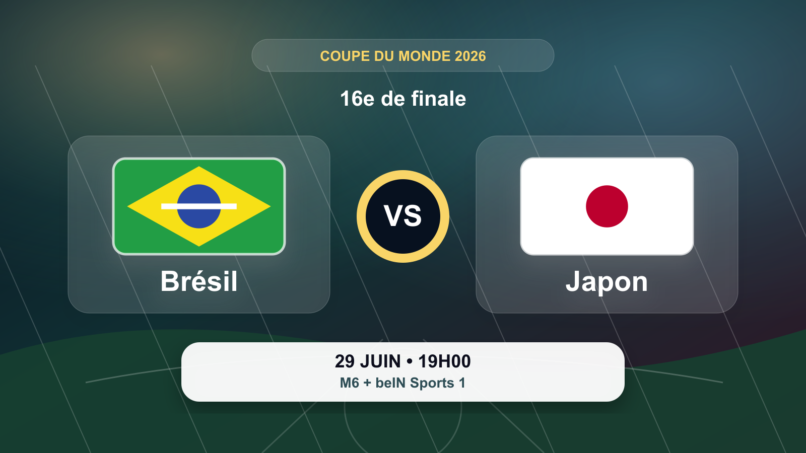 Coupe du Monde 2026 : Brésil - Japon