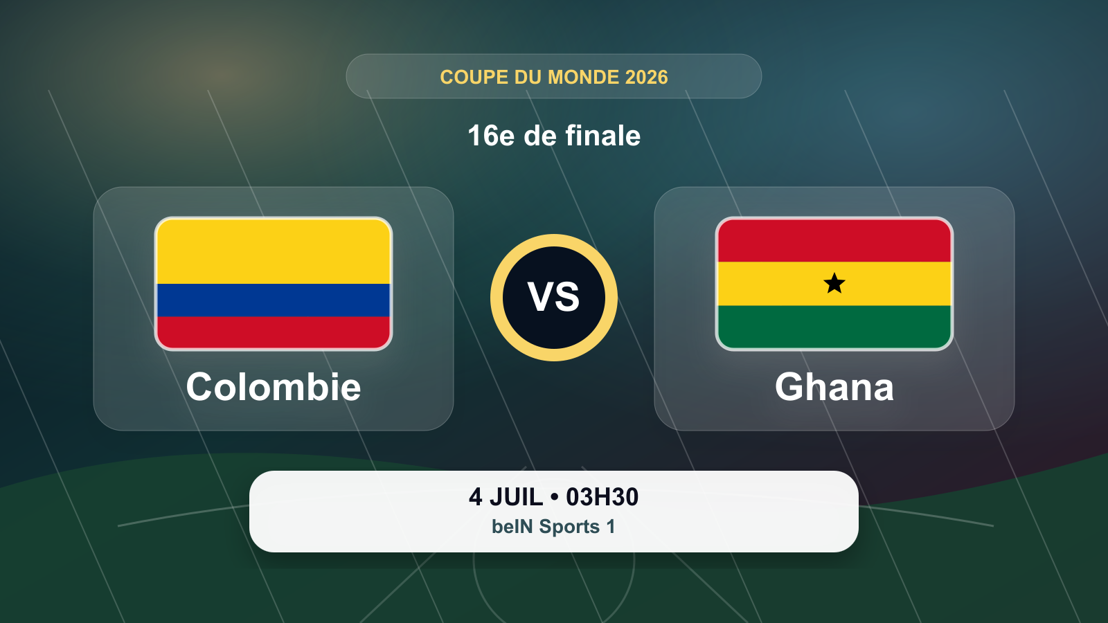 Coupe du Monde 2026 : Colombie - Ghana
