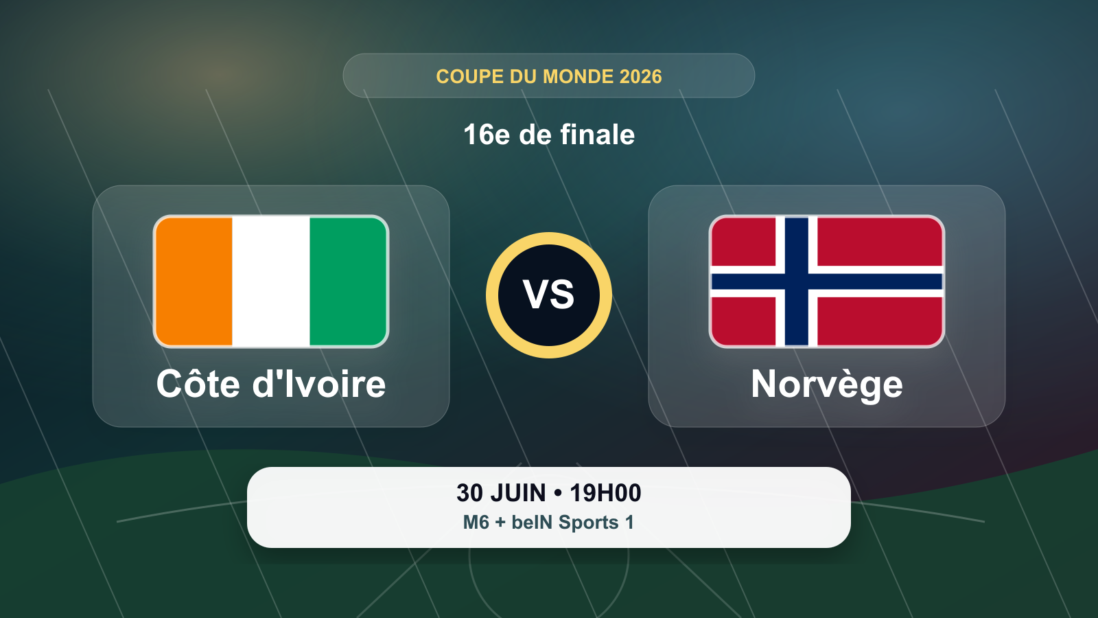 Coupe du Monde 2026 : Côte d'Ivoire - Norvège