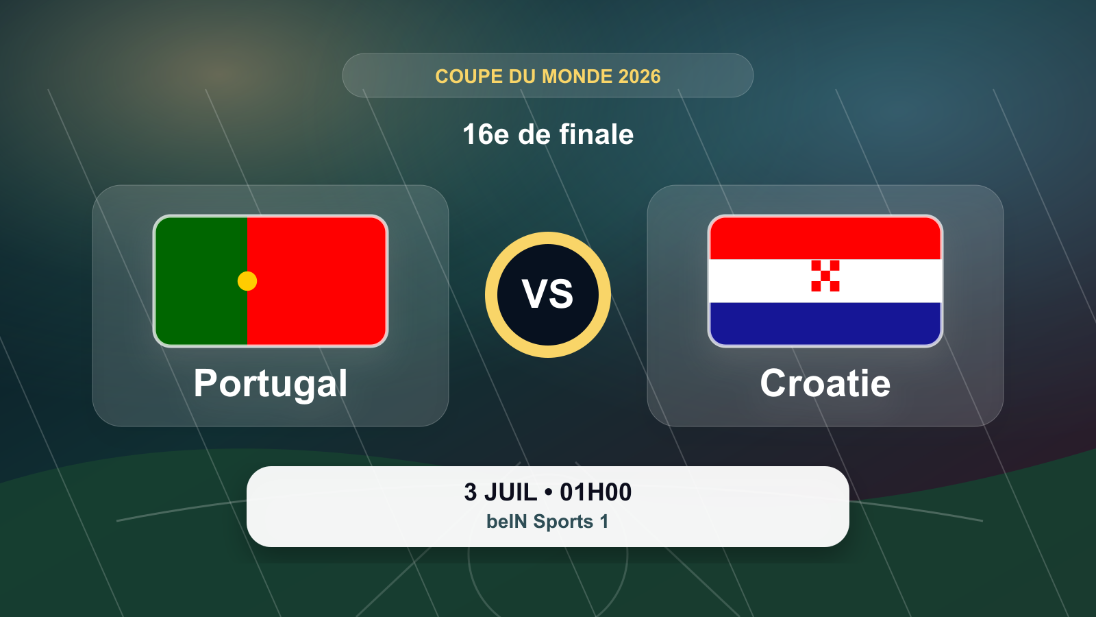 Coupe du Monde 2026 : Portugal - Croatie
