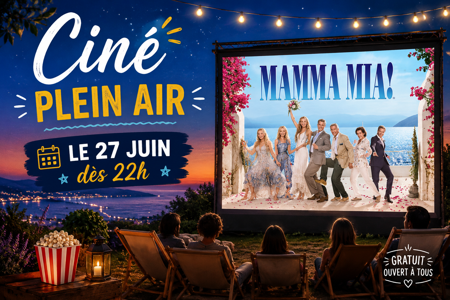 Ciné plein air : Mamma Mia !
