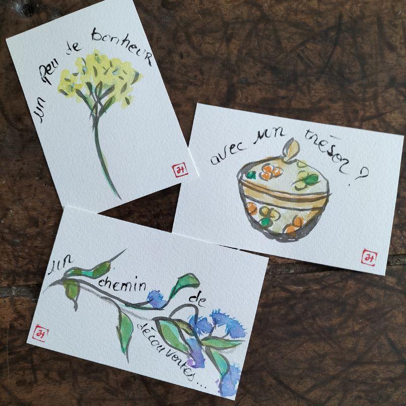 Etegami et haïkus des quatre saisons à Lagny