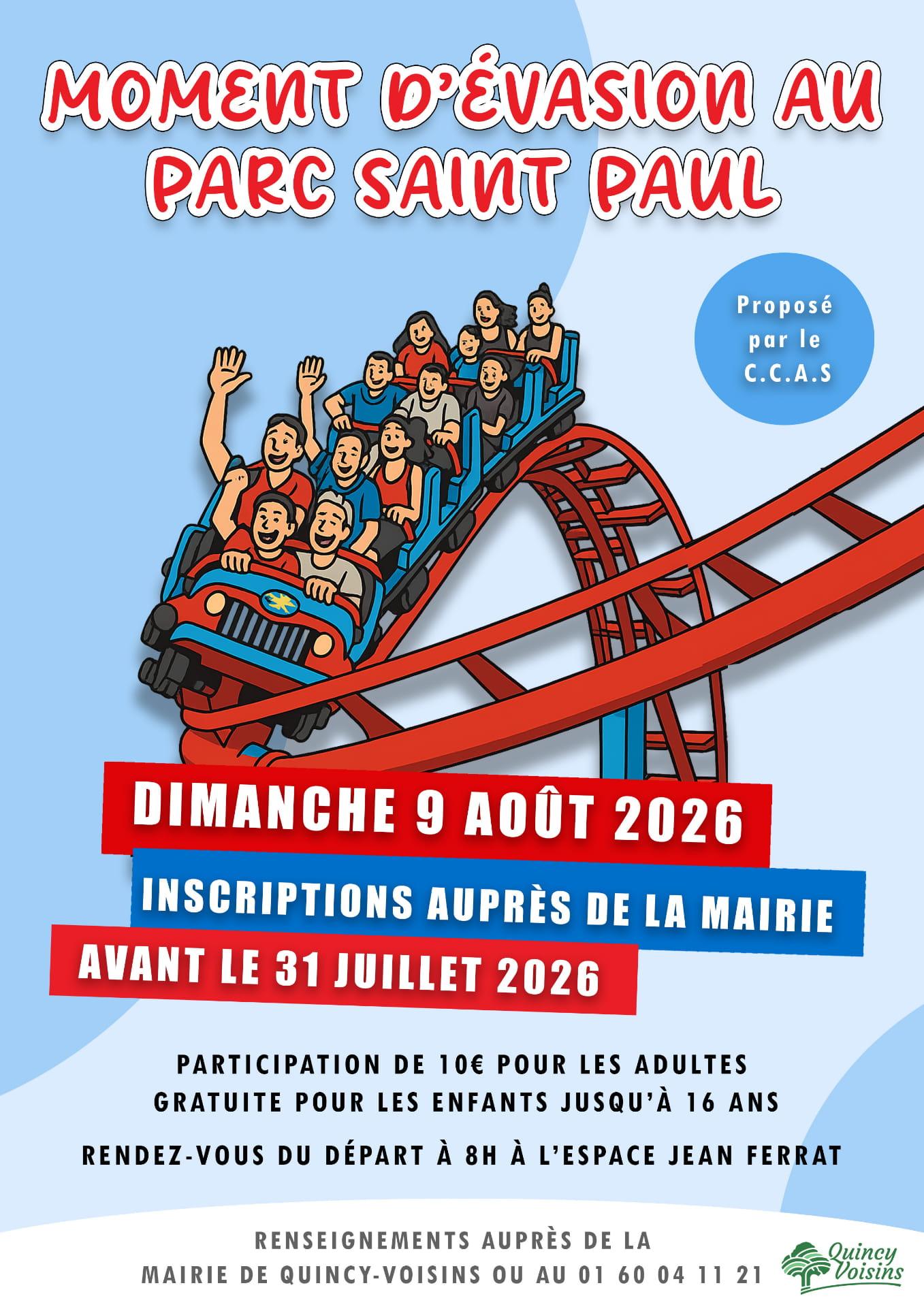 Sortie au Parc Saint-Paul avec le CCAS de Quincy-Voisins