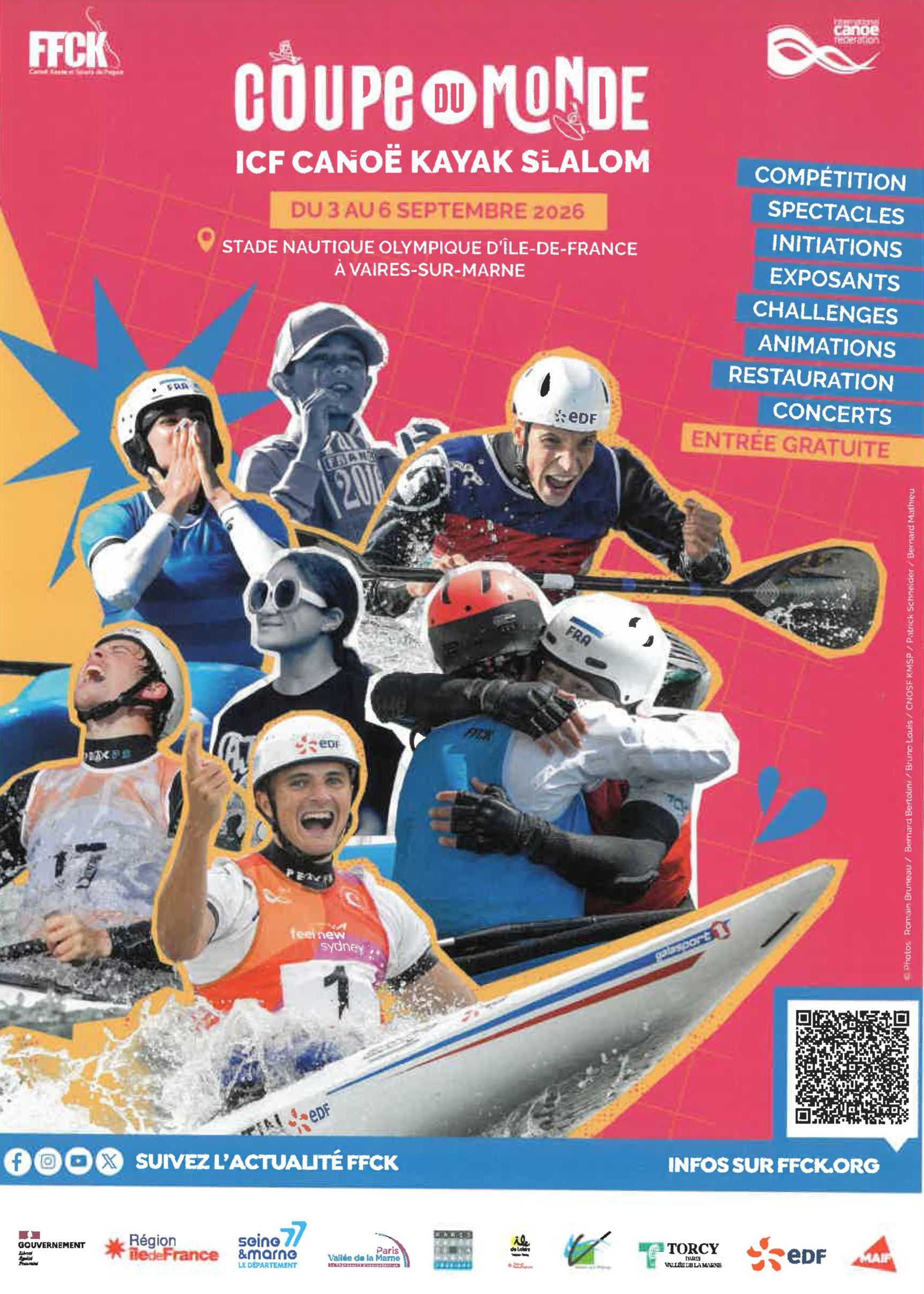 Coupe du monde de canoë-kayak slalom à Vaires-sur-Marne