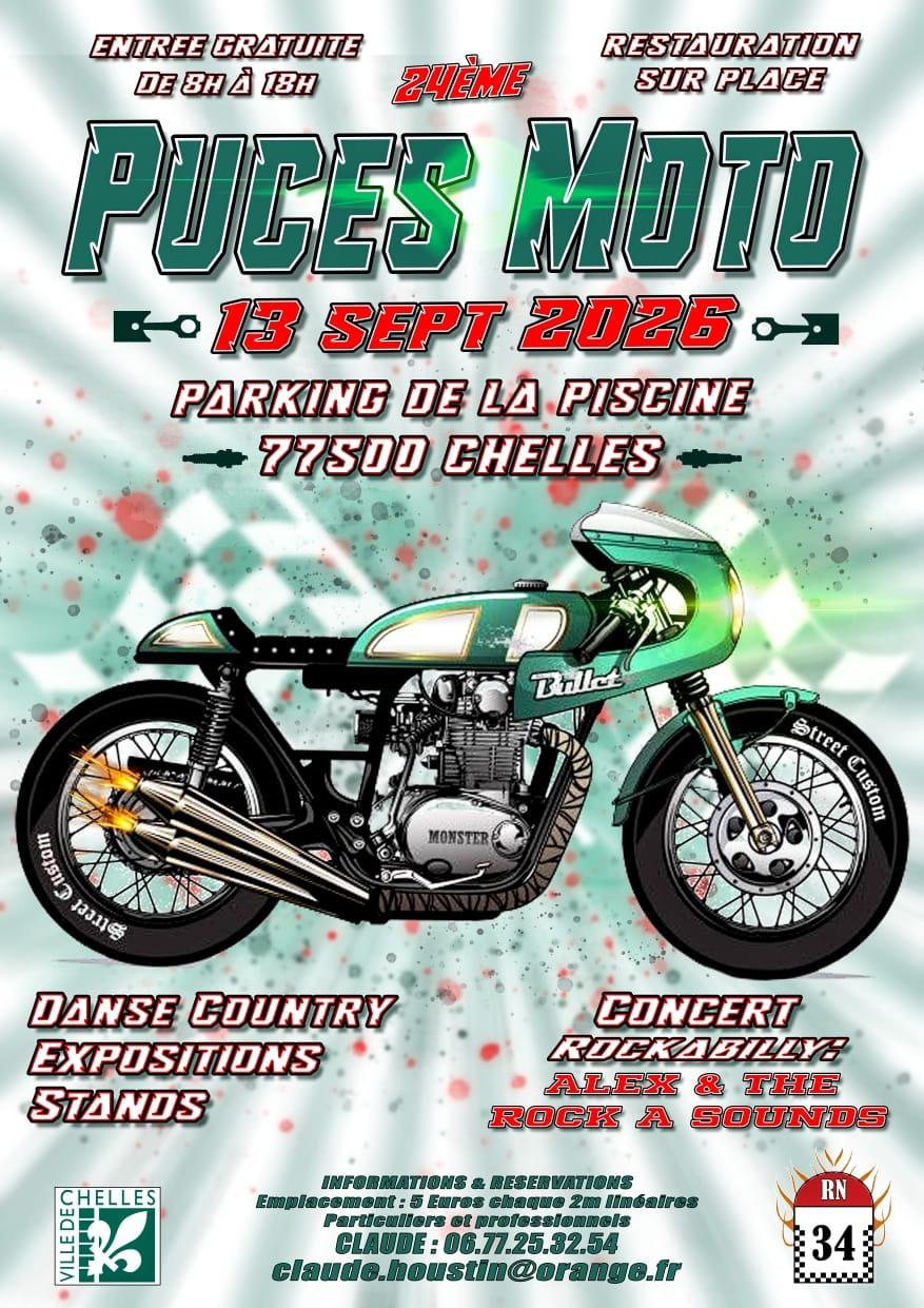 Puces Moto à Chelles