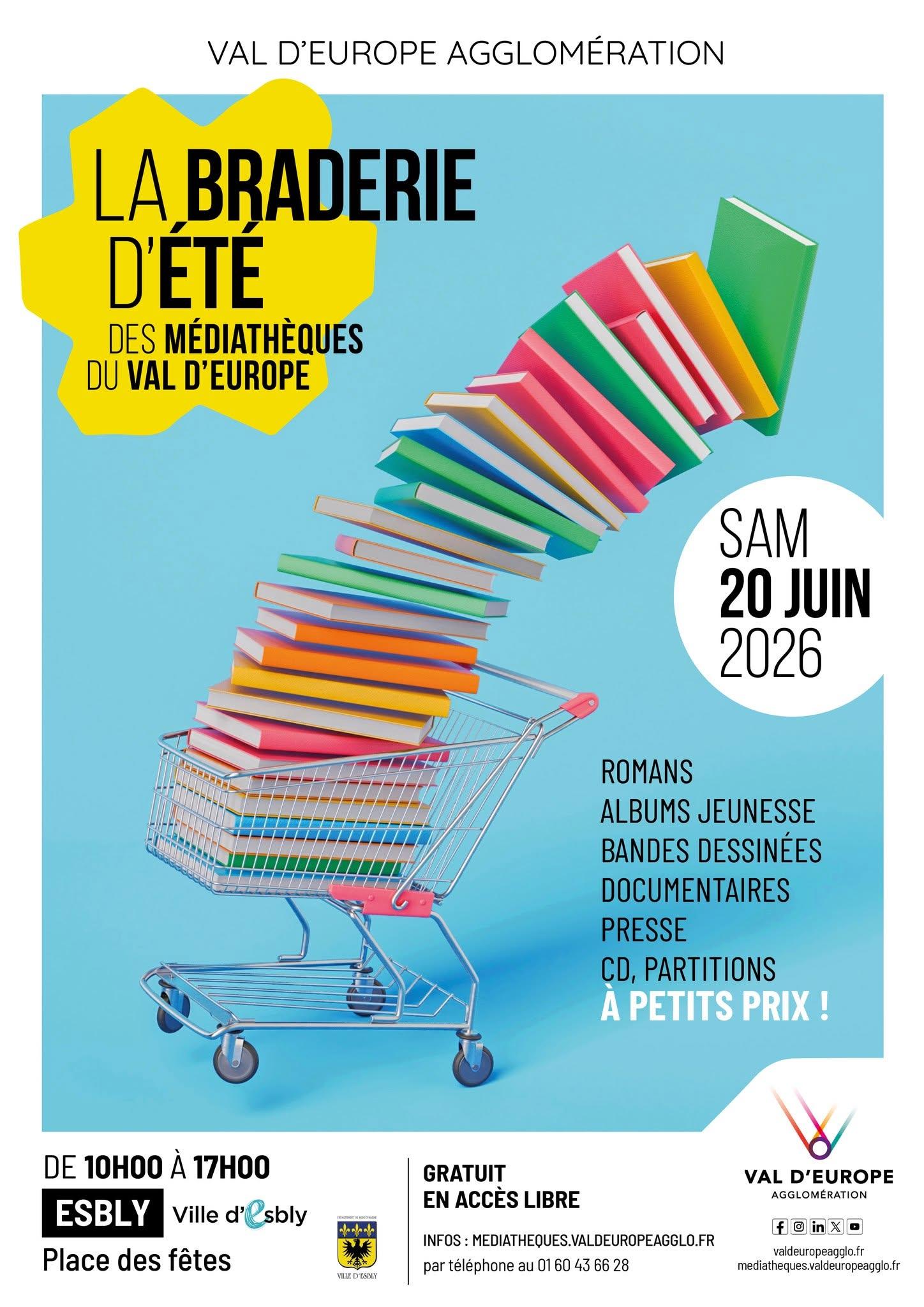 Braderie d'été des médiathèques du Val d'Europe